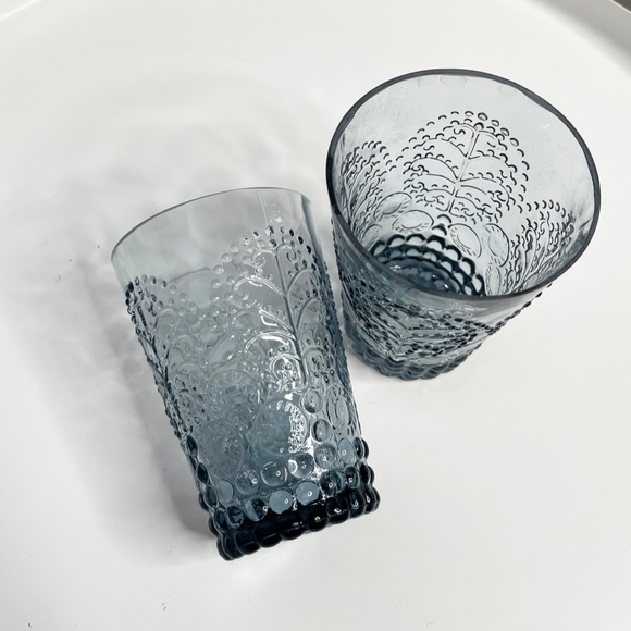 Slate Grey Drinking Glasses - Set of Two - Picture 3 of 4